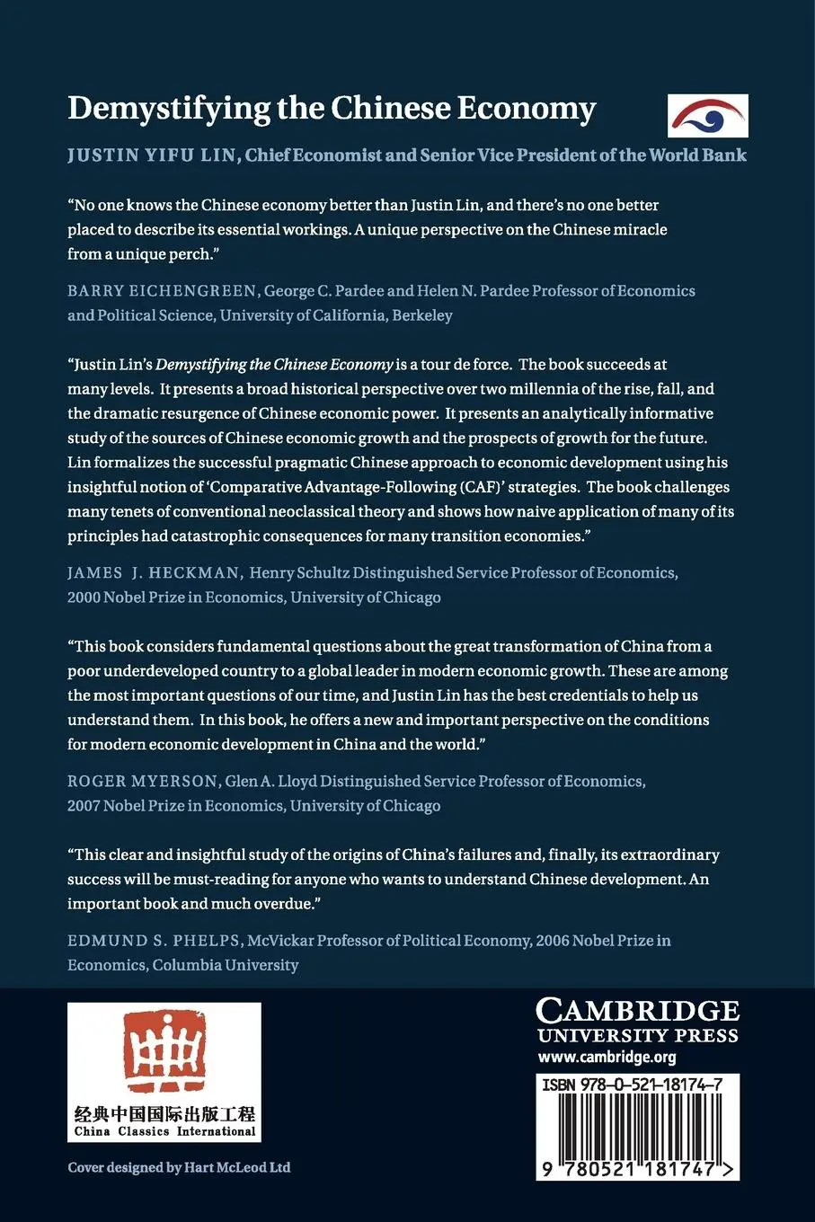Rückseite: 9780521181747 | Demystifying the Chinese Economy | Justin Yifu Lin | Taschenbuch