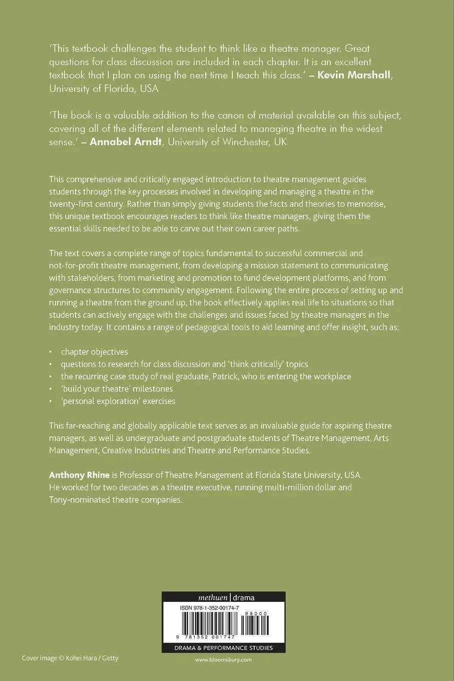 Rückseite: 9781352001747 | Theatre Management | Arts Leadership for the 21st Century | Rhine | XX