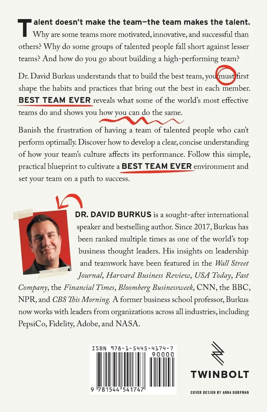 Rückseite: 9781544541747 | Best Team Ever | The Surprising Science of High-Performing Teams