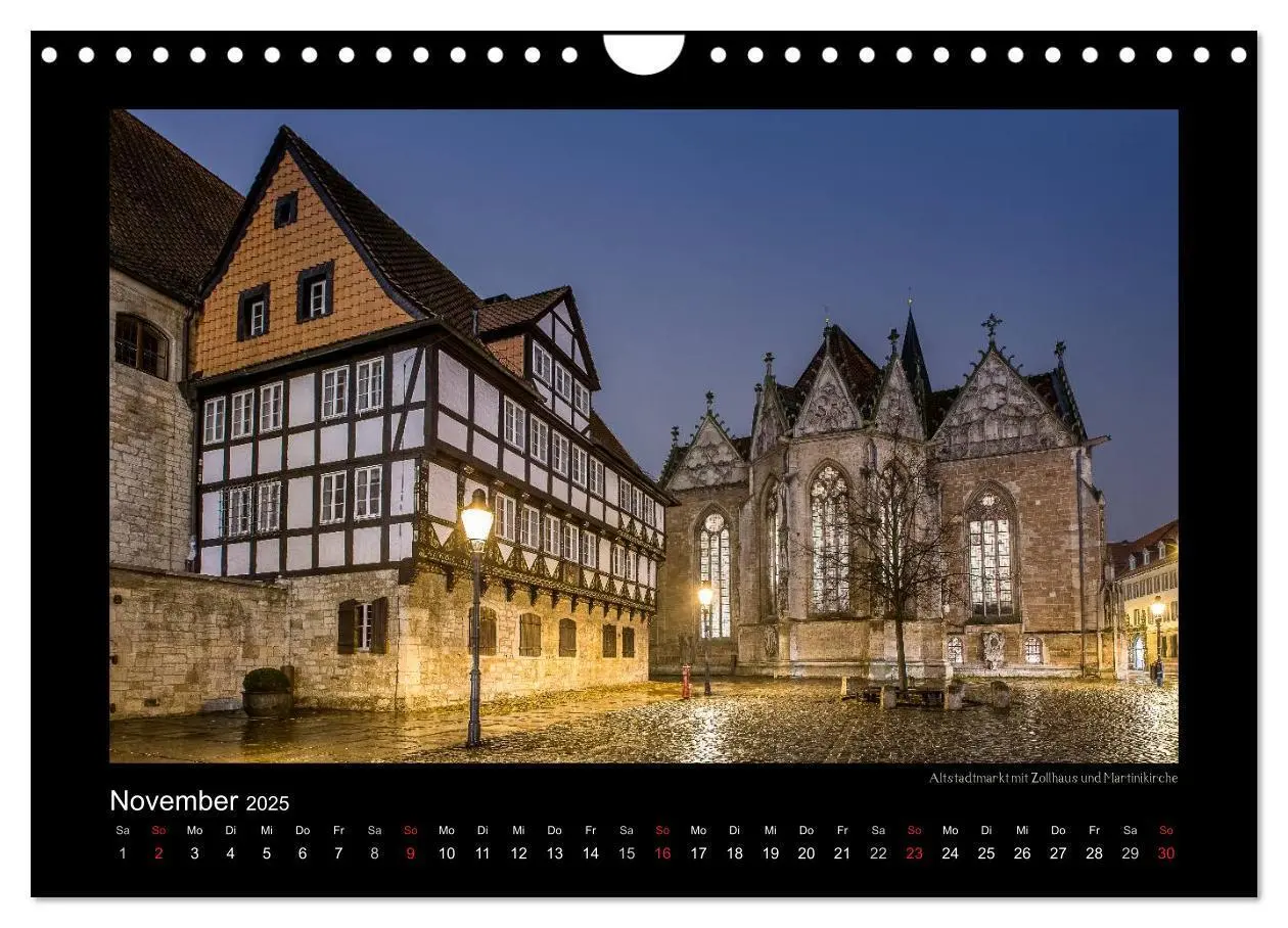 Bild: 9783435681747 | BRAUNSCHWEIG - Abendliche Impressionen (Wandkalender 2025 DIN A4...