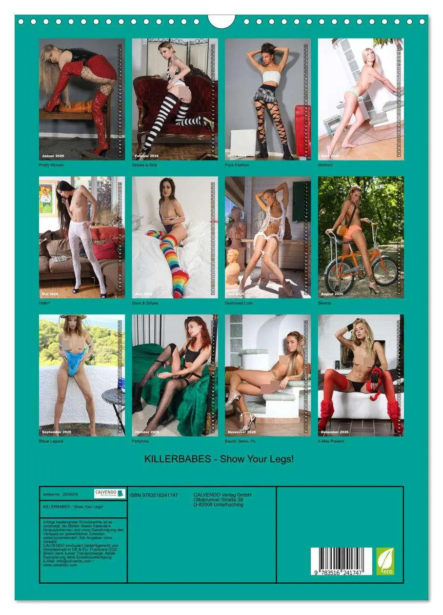 Bild: 9783516241747 | KILLERBABES - Show Your Legs! (Wandkalender 2026 DIN A3 hoch),...
