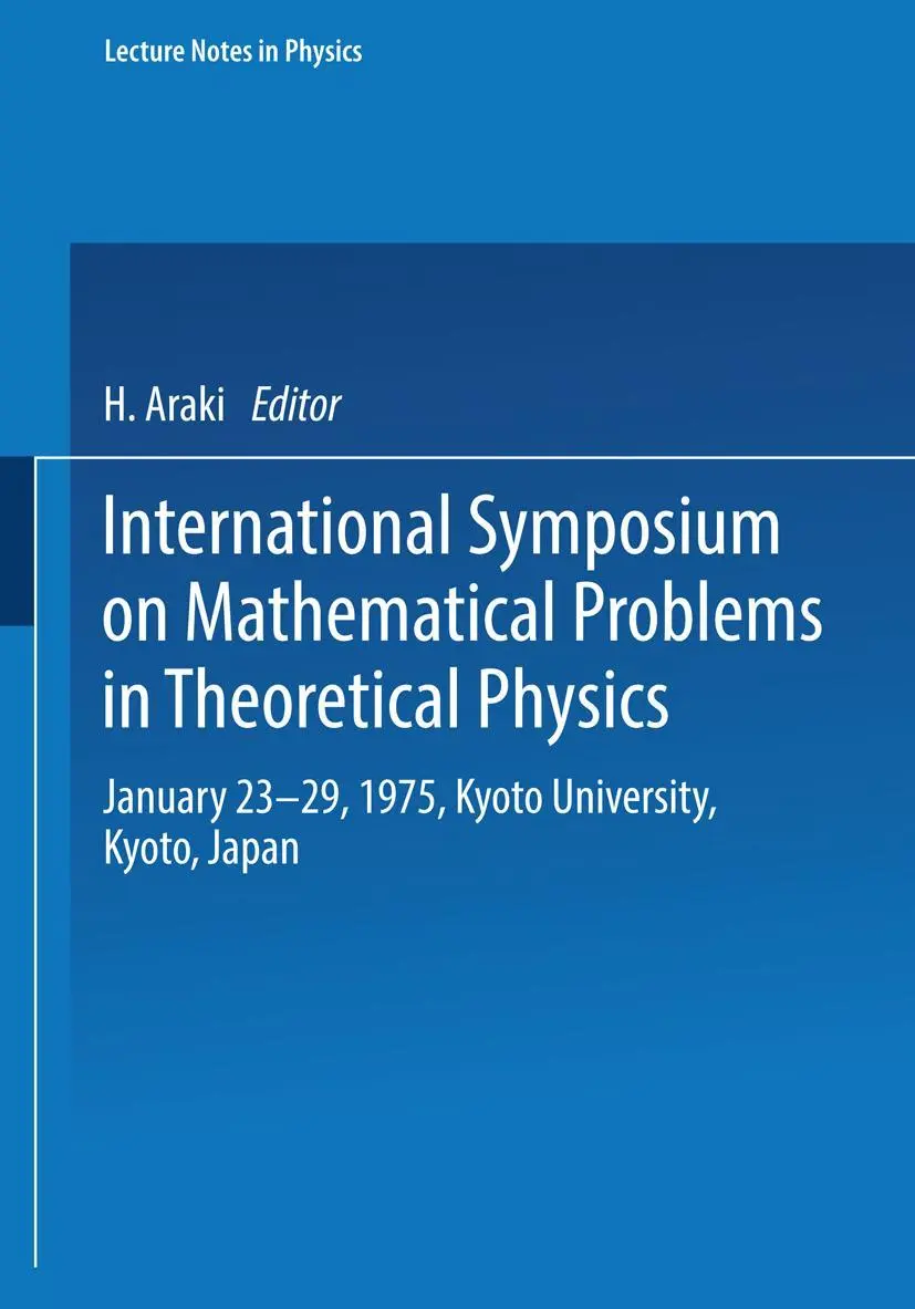 Cover: 9783540071747 | International Symposium on Mathematical Problems in Theoretical...
