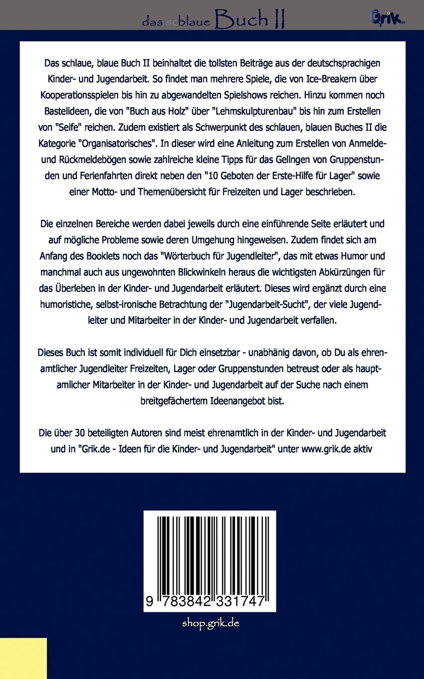 Rückseite: 9783842331747 | das schlaue, blaue Buch der Kinder- und Jugendarbeit 2 | Mehler | Buch