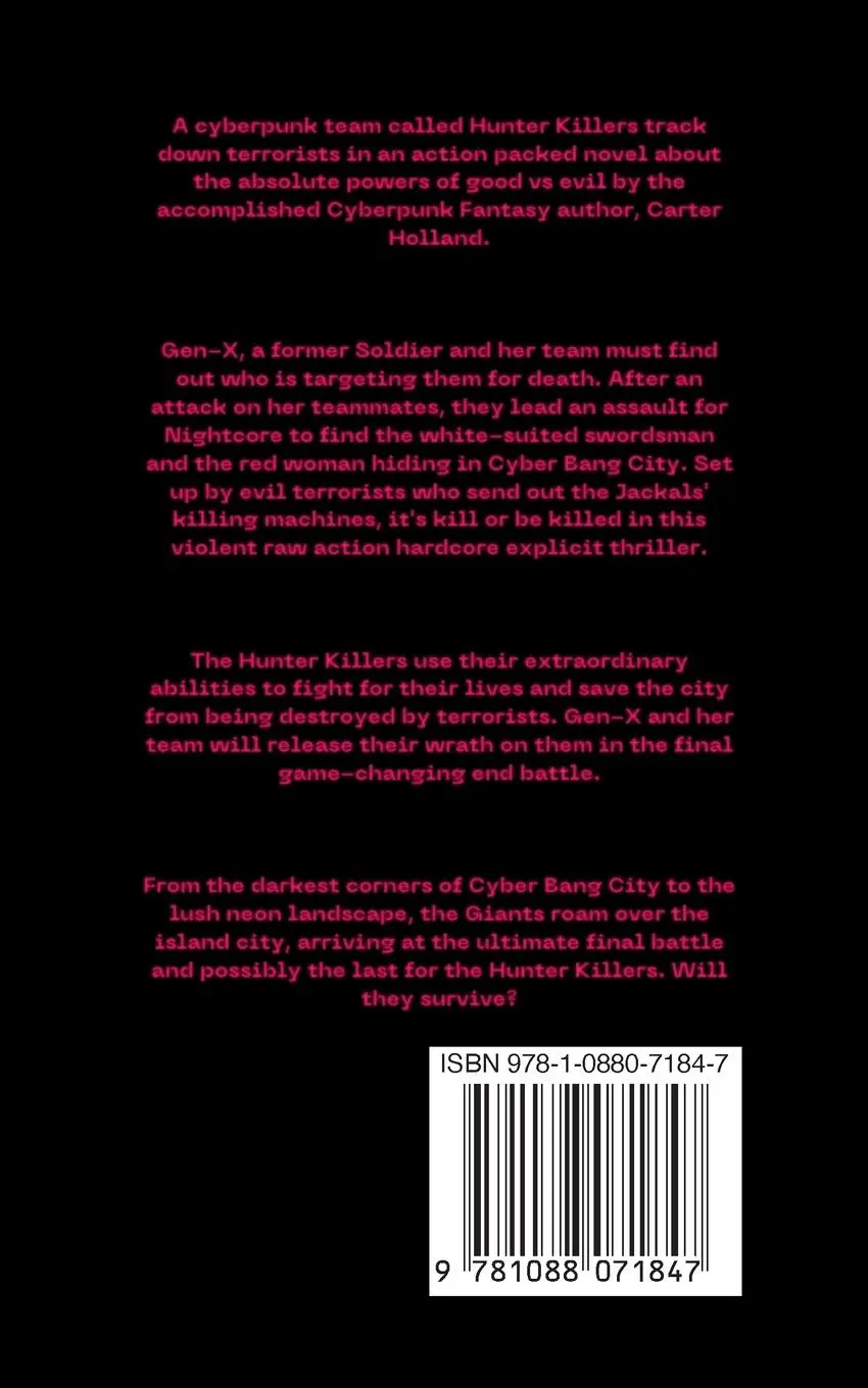 Rückseite: 9781088071847 | Hunter Killers | Cyber Bang City | Carter Holland | Taschenbuch | 2023