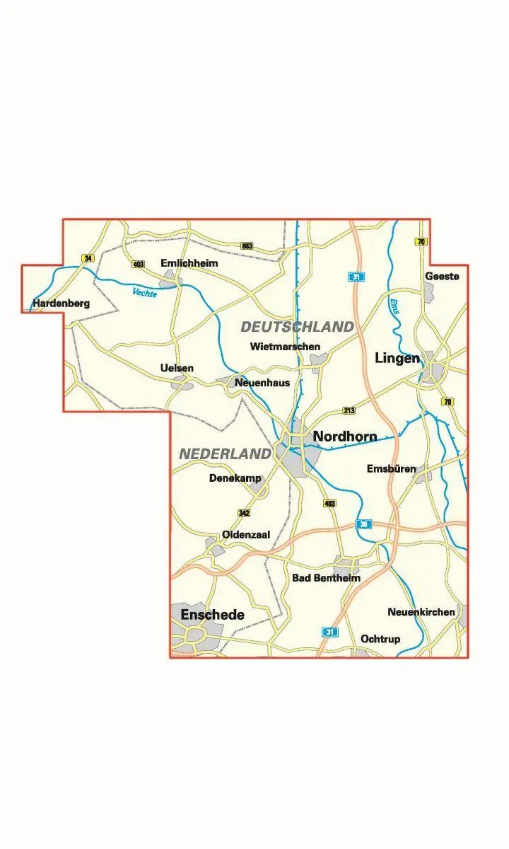 Bild: 9783969901847 | Radwanderkarte BVA Radwandern in der Grafschaft Bentheim 1:50.000,...