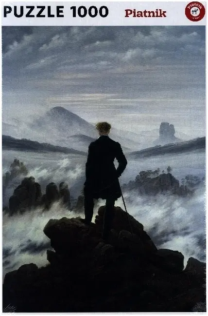 Cover: 9001890571947 | Friedrich - Wanderer über dem Nebelmeer - 1000 Teile Puzzle | Spiel