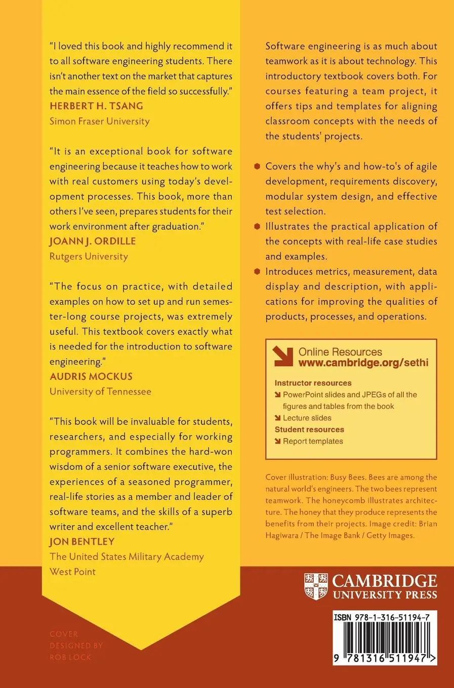 Rückseite: 9781316511947 | Software Engineering | Ravi Sethi | Buch | Gebunden | Englisch | 2024