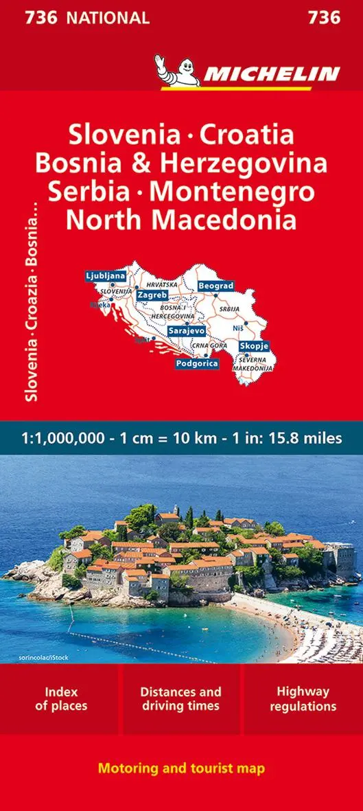 Cover: 9782067171947 | Michelin Slowenien Montenegro Bosnien Kroatien Serbien | Michelin