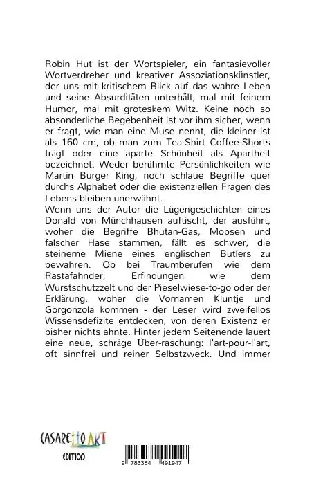 Rückseite: 9783384491947 | Wortspielereien | Robin Hut | Taschenbuch | 208 S. | Deutsch | 2025