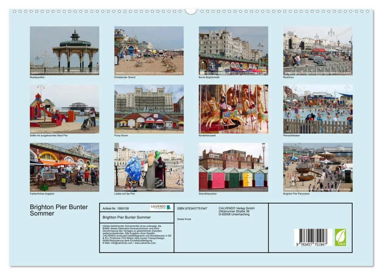 Bild: 9783457751947 | Brighton Pier Bunter Sommer (hochwertiger Premium Wandkalender 2026...