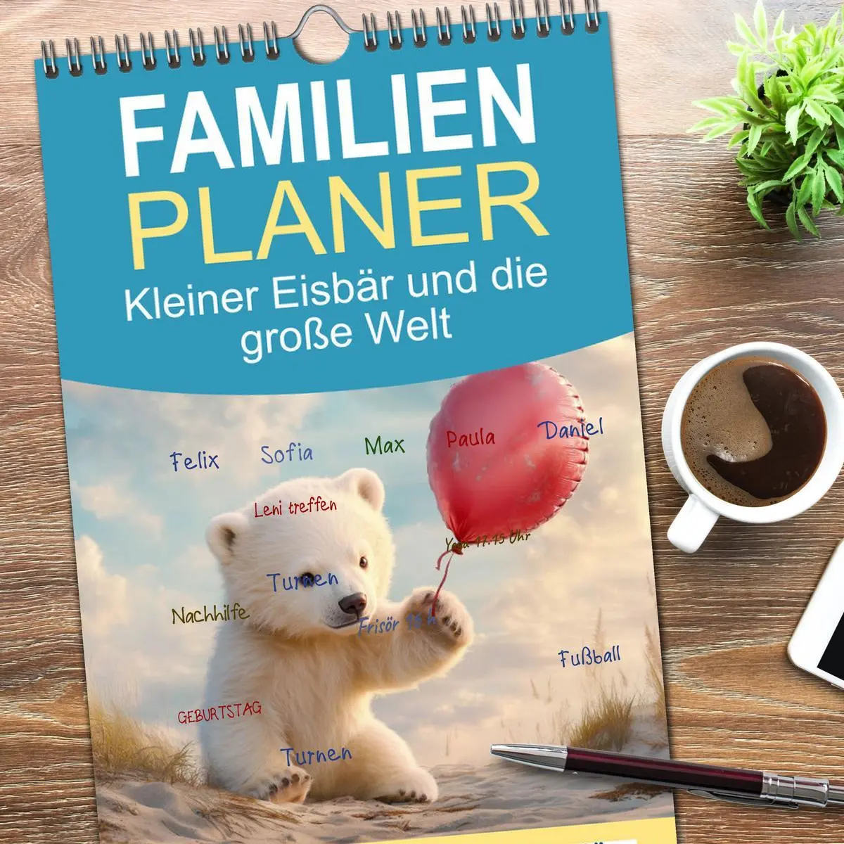 Bild: 9783516601947 | Familienplaner 2026 - Kleiner Eisbär und die große Welt mit 5...