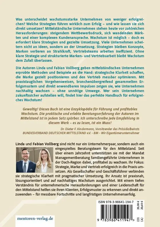 Rückseite: 9783986411947 | Mittelstand-Gewinner | Linda Vollberg (u. a.) | Taschenbuch | 240 S.