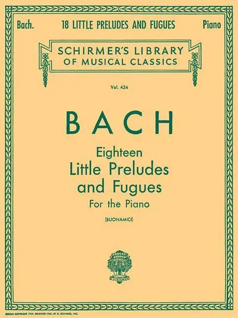 Cover: 9780793552047 | Johann Sebastian Bach 18 Little Preludes and Fugues Piano Solo...