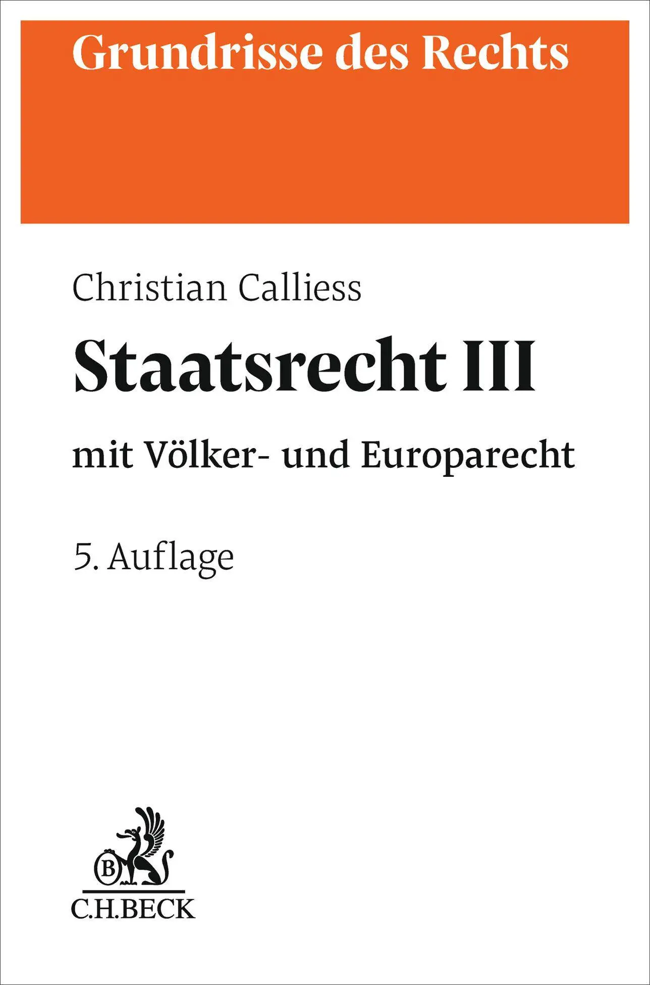Staatsrecht III - Neuware