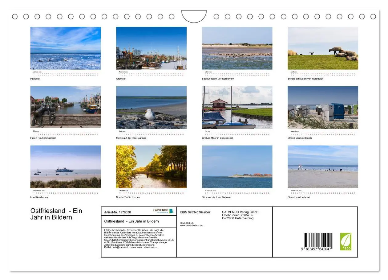 Bild: 9783457642047 | Ostfriesland - Ein Jahr in Bildern (Wandkalender 2026 DIN A4 quer),...