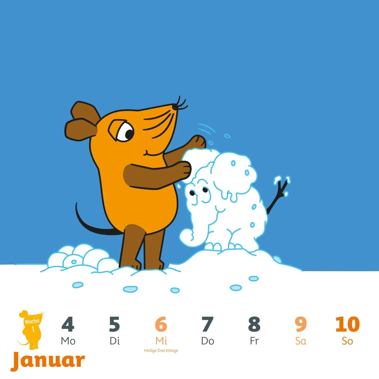 Bild: 9783830322047 | Der Kalender mit der Maus - Postkartenkalender 2027 | Lappan Verlag