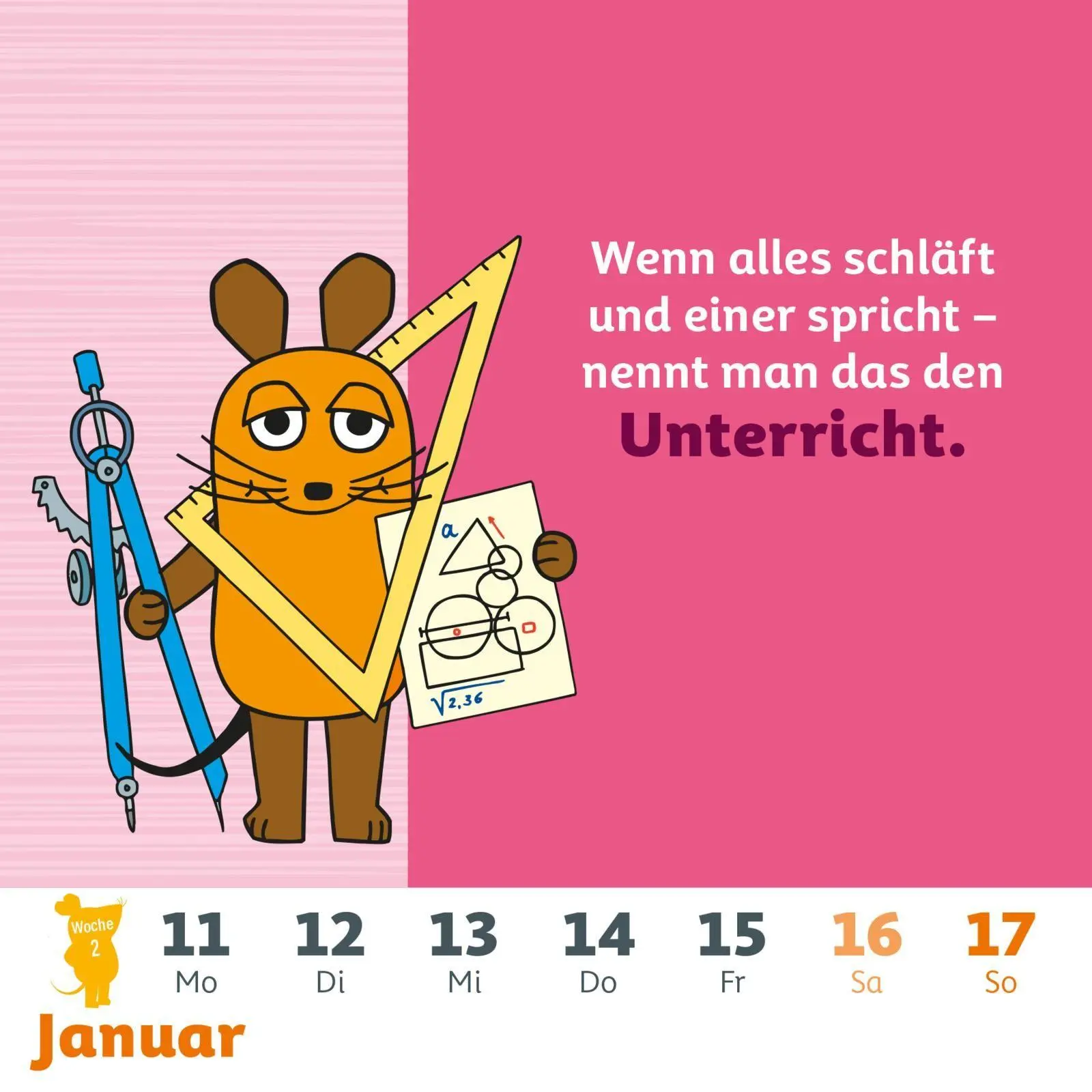 Bild: 9783830322047 | Der Kalender mit der Maus - Postkartenkalender 2027 | Lappan Verlag