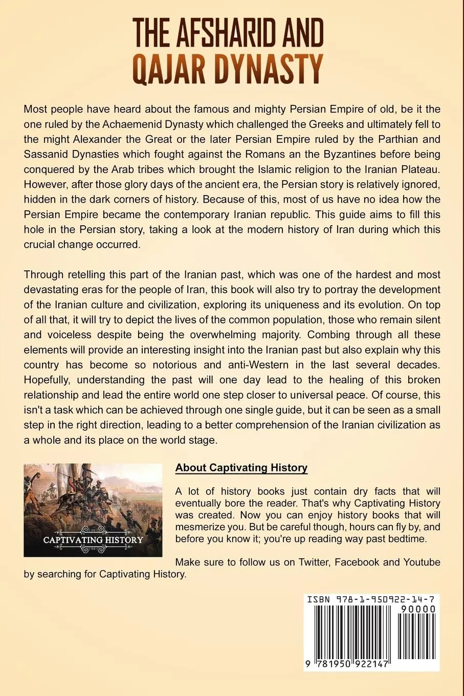 Rückseite: 9781950922147 | The Afsharid and Qajar Dynasty | Captivating History | Taschenbuch