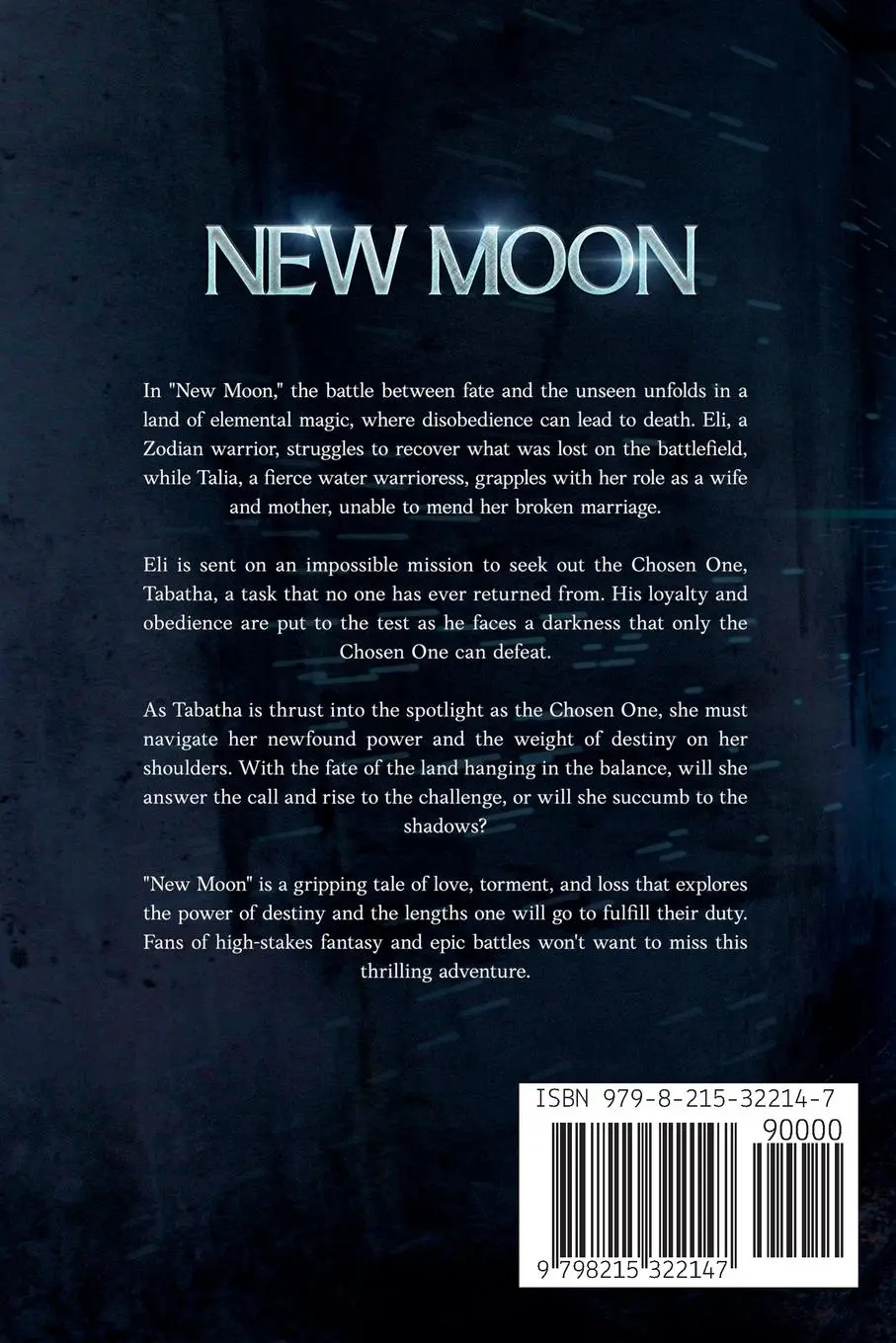Rückseite: 9798215322147 | Prophecy Trilogy | New Moon | Liz Bullard | Taschenbuch | Englisch