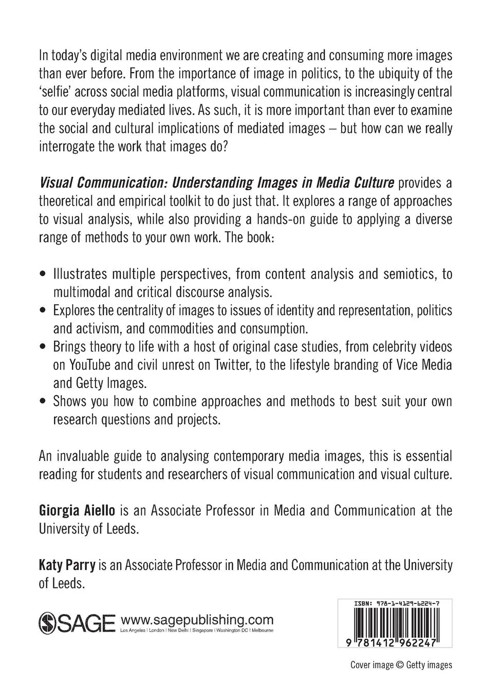 Rückseite: 9781412962247 | Visual Communication | Understanding Images in Media Culture | Buch