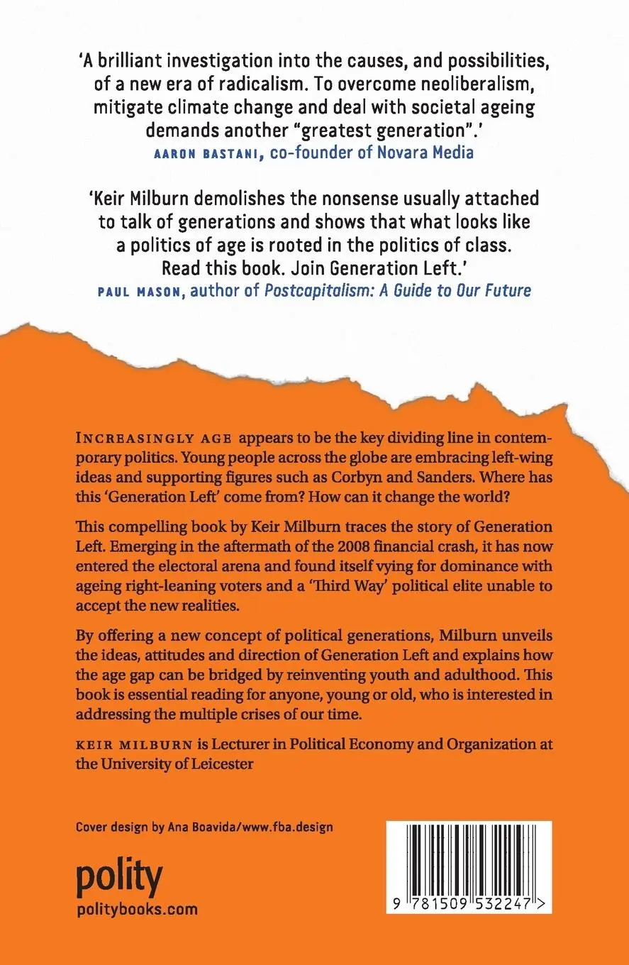 Rückseite: 9781509532247 | Generation Left | Keir Milburn | Taschenbuch | 140 S. | Englisch