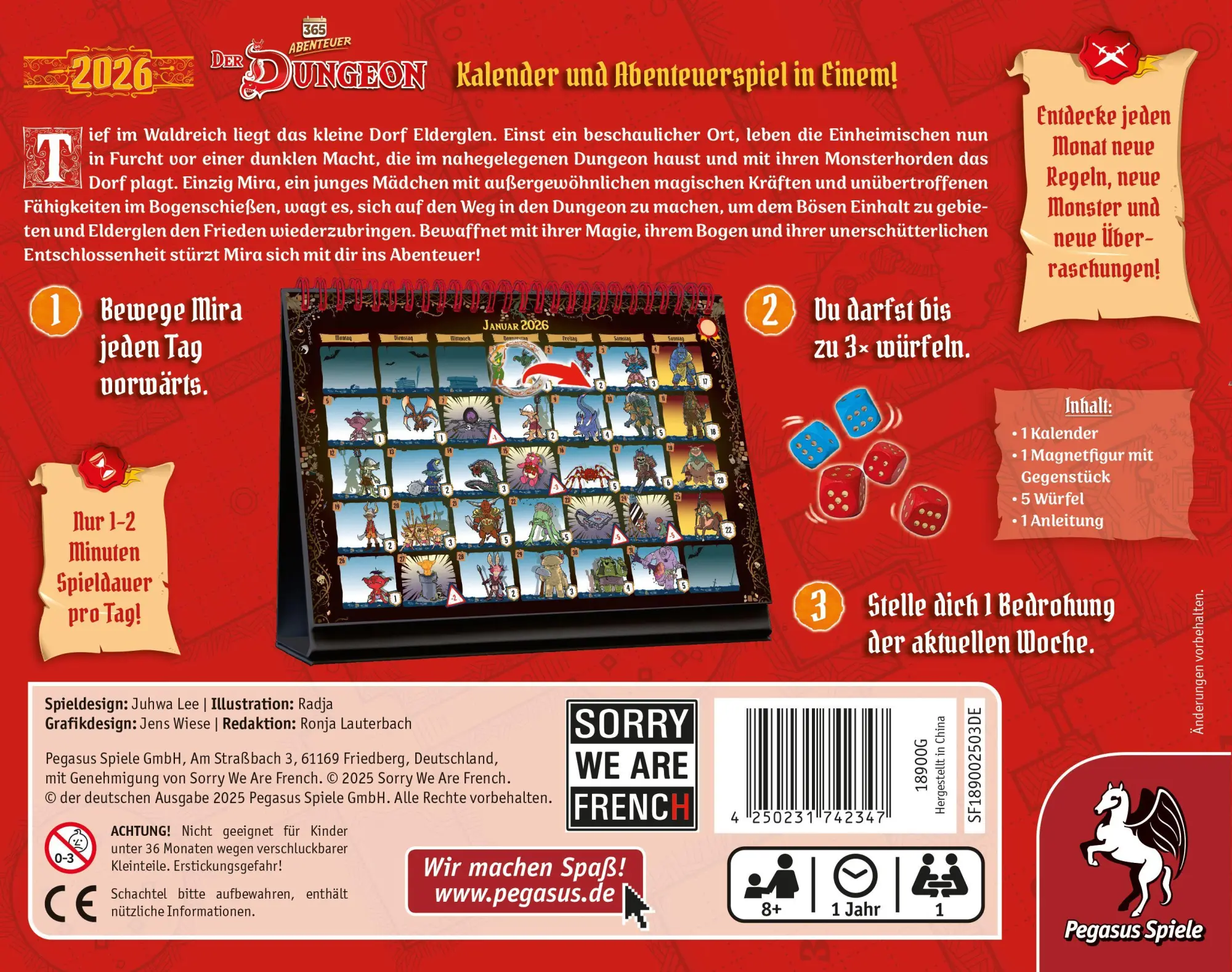 Bild: 4250231742347 | 365 Abenteuer - Der Dungeon [Edition 2026] | Spiel | 18900G | Deutsch