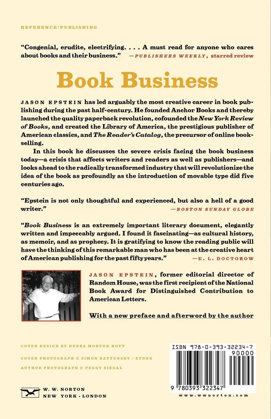 Rückseite: 9780393322347 | Book Business Publishing | Past, Present, and Future | Jason Epstein