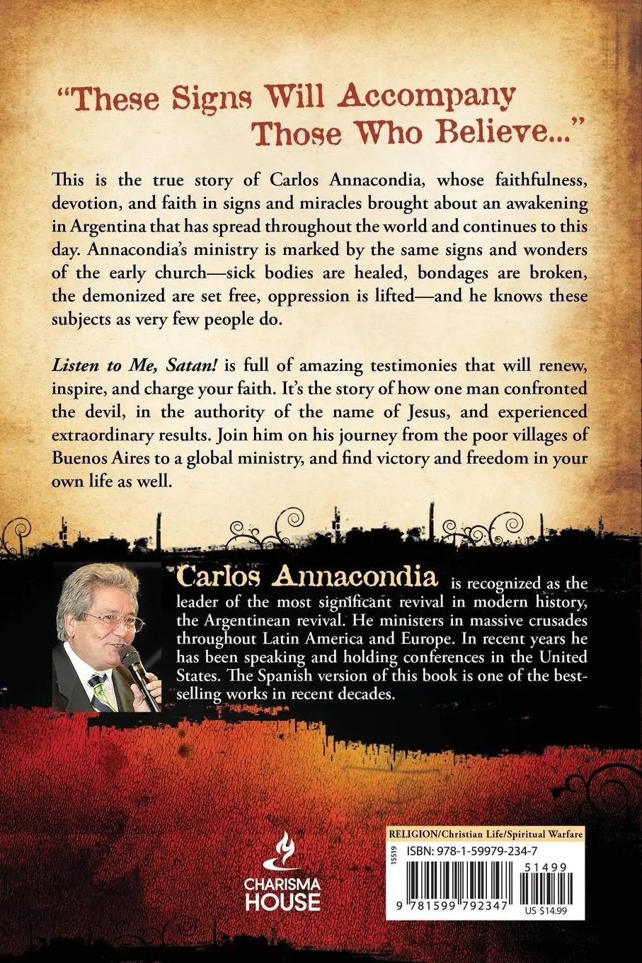 Rückseite: 9781599792347 | Listen to Me Satan! | Carlos Annacondia | Taschenbuch | Englisch