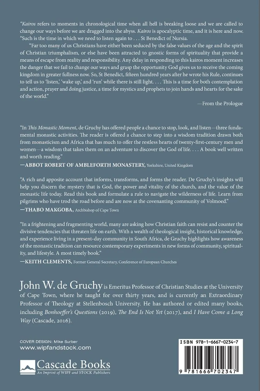 Rückseite: 9781666702347 | This Monastic Moment | John W. De Gruchy | Taschenbuch | Englisch