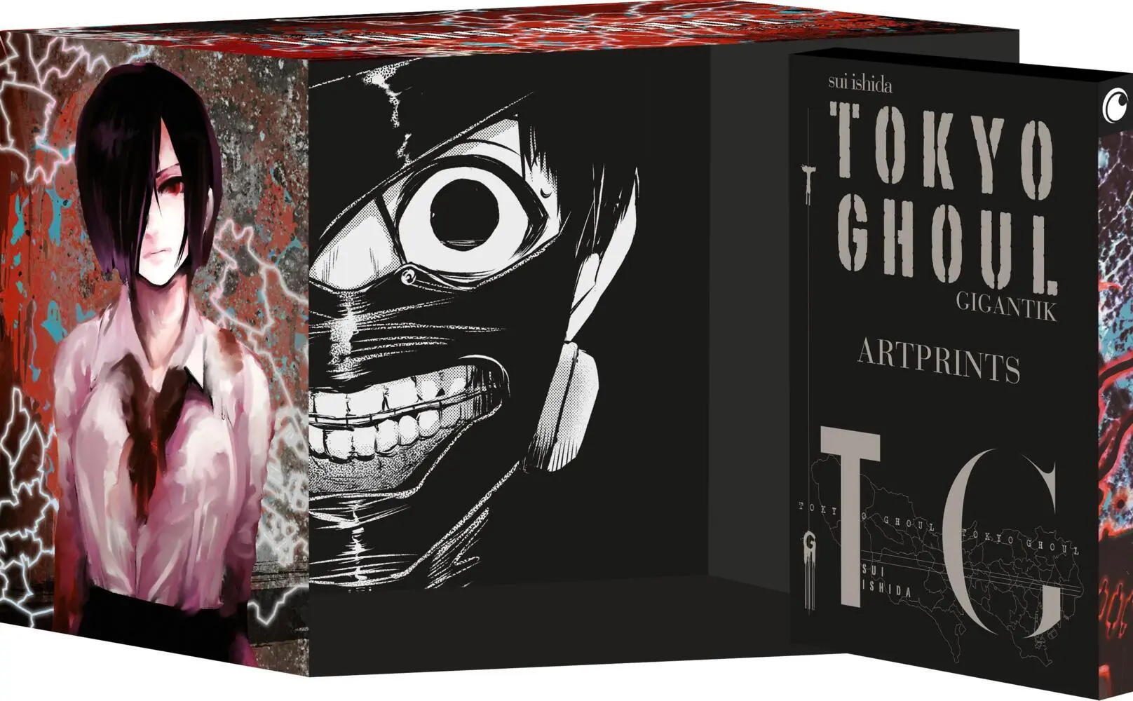 Cover: 9782832472347 | Tokyo Ghoul GIGANTIK | Leerschuber mit Artbook | 24 S. | Deutsch