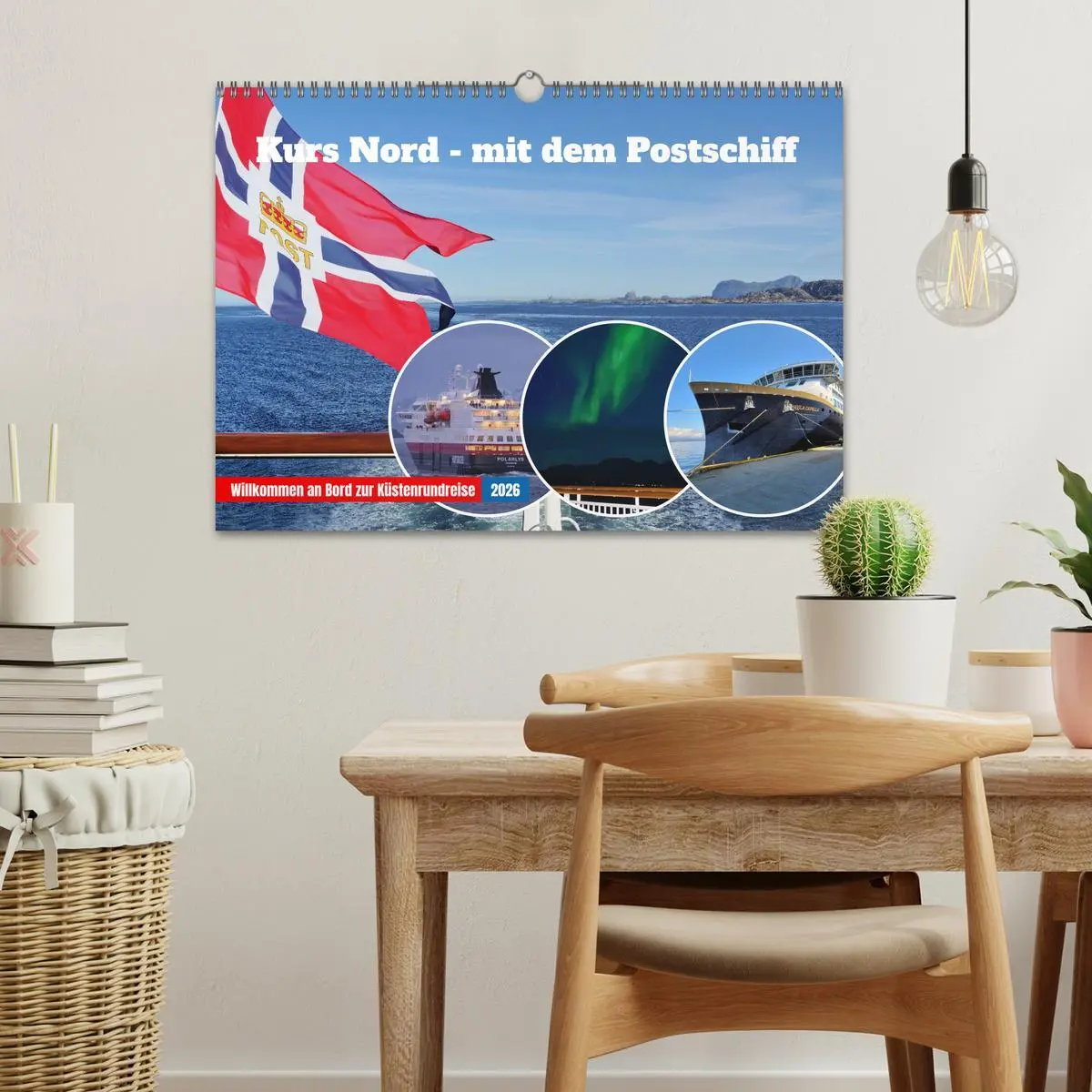 Bild: 9783457302347 | Kurs Nord - mit dem Postschiff (Wandkalender 2026 DIN A3 quer),...