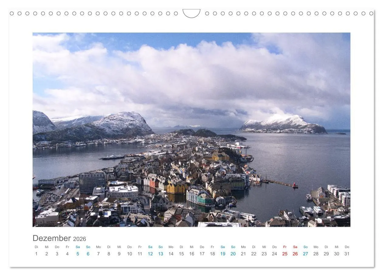 Bild: 9783457302347 | Kurs Nord - mit dem Postschiff (Wandkalender 2026 DIN A3 quer),...