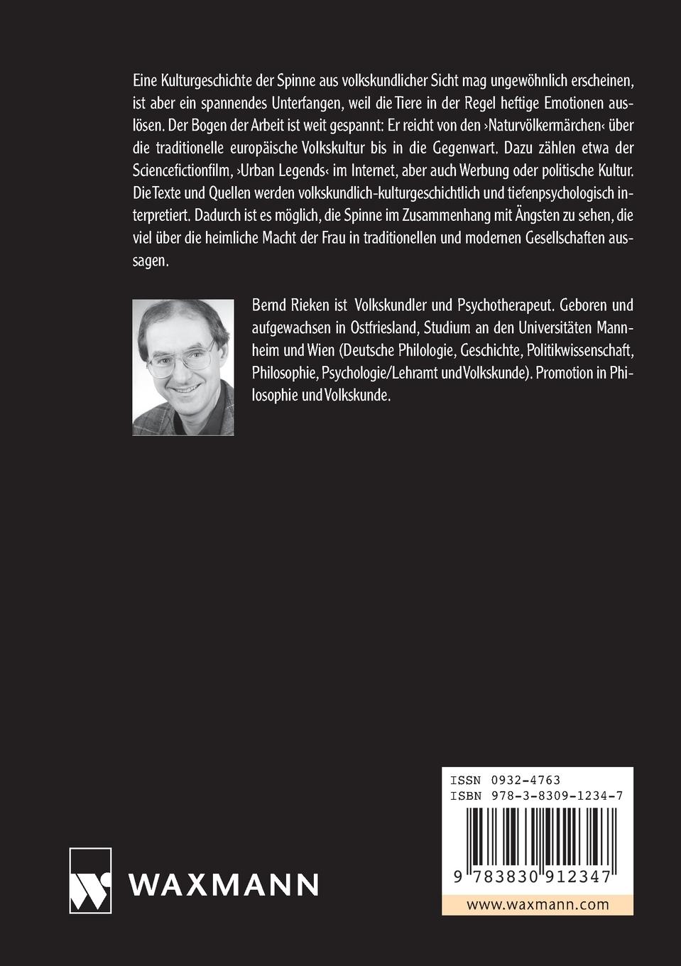 Rückseite: 9783830912347 | Arachne und ihre Schwestern | Bernd Rieken | Taschenbuch | 292 S.