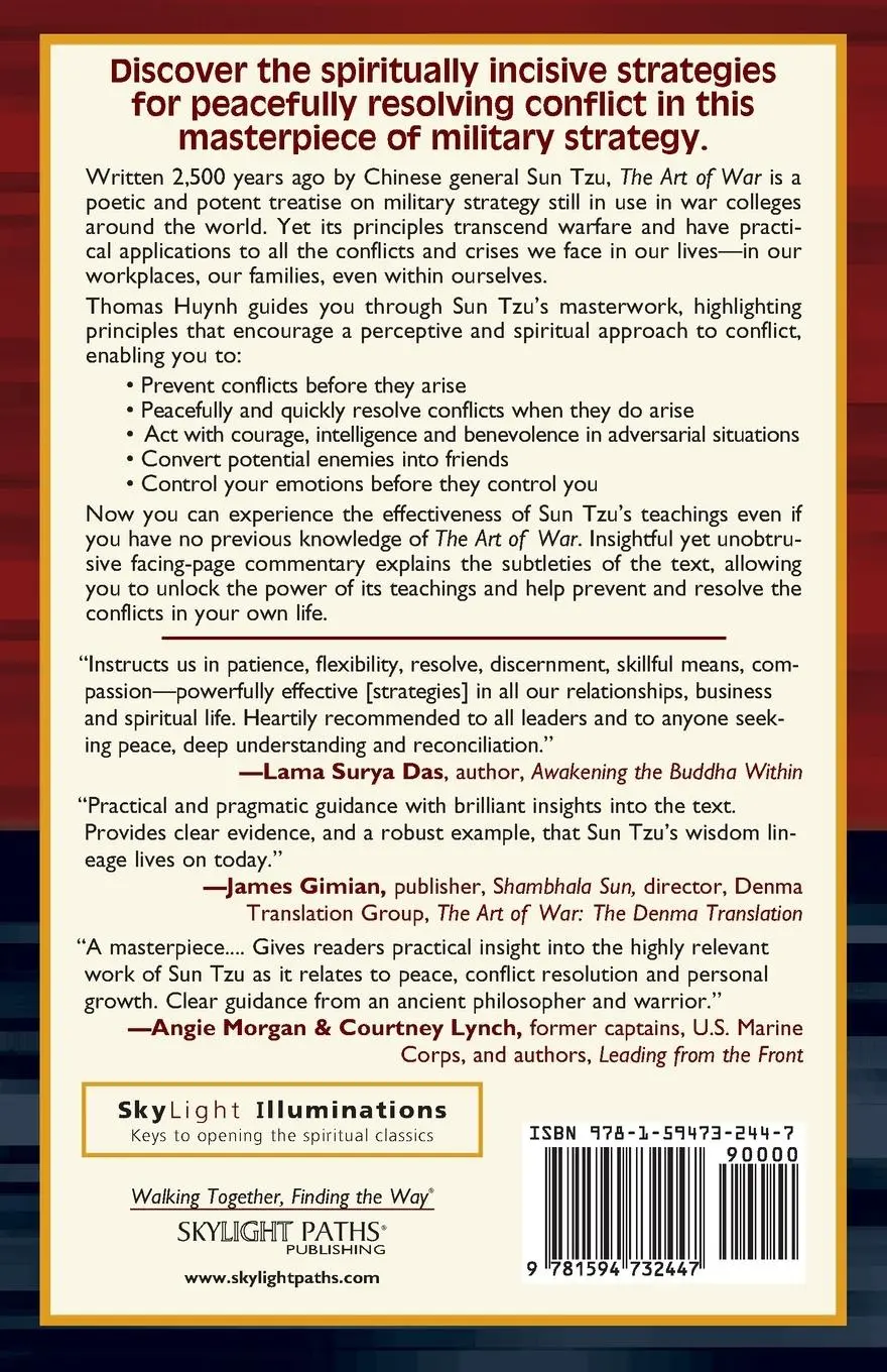 Rückseite: 9781594732447 | The Art of War-Spirituality for Conflict | Annotated &amp; Explained | Tzu