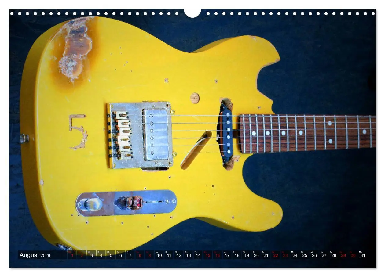 Bild: 9783457772447 | Vintage Gitarren in Szene gesetzt (Wandkalender 2026 DIN A3 quer),...