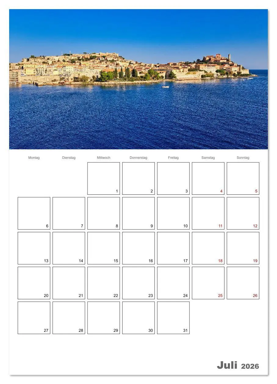Bild: 9783516622447 | Faszinierendes Elba (Wandkalender 2026 DIN A4 hoch), CALVENDO...