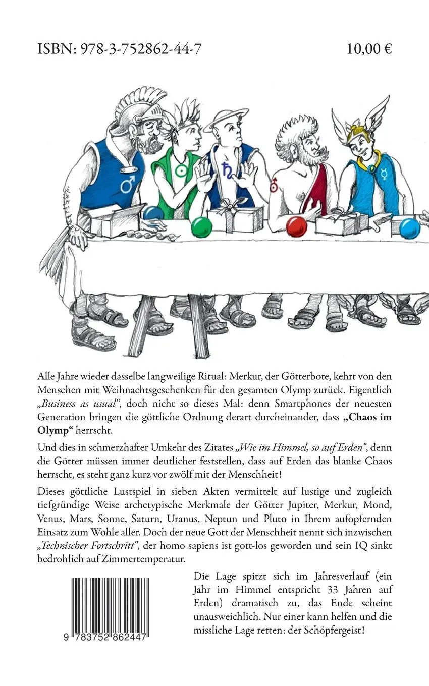 Rückseite: 9783752862447 | Chaos im Olymp | Tragödie oder Lustspiel? Ein Drama ist es allemal!