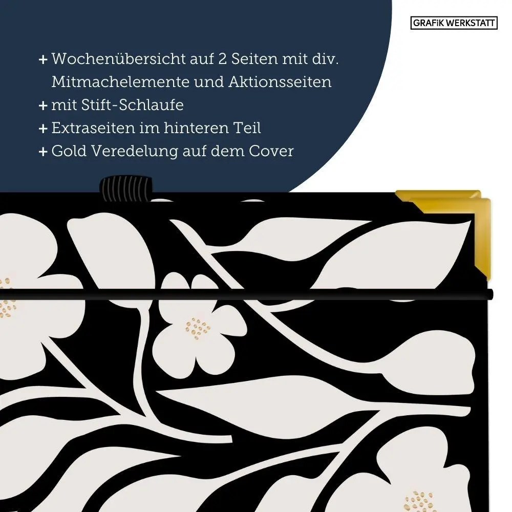 Bild: 9783986362447 | Terminplaner A5 Premium 2027 Blumen | Premium-Terminplaner | Original