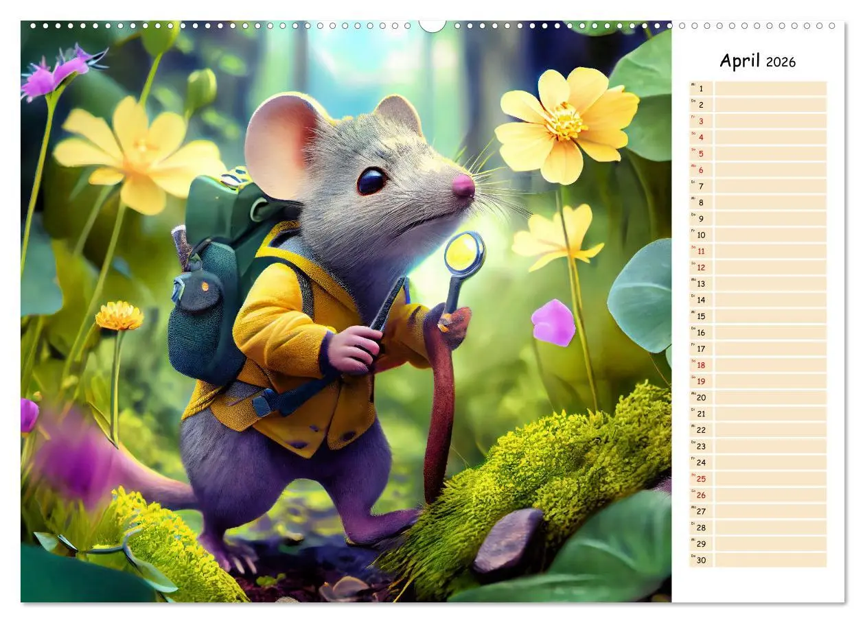Bild: 9783457382547 | Maus auf Tour - Abenteuerkalender für Kids mit Planer (hochwertiger...