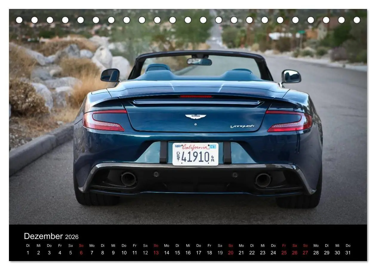 Bild: 9783516162547 | Aston Martin Vanquish Volante (Tischkalender 2026 DIN A5 quer),...