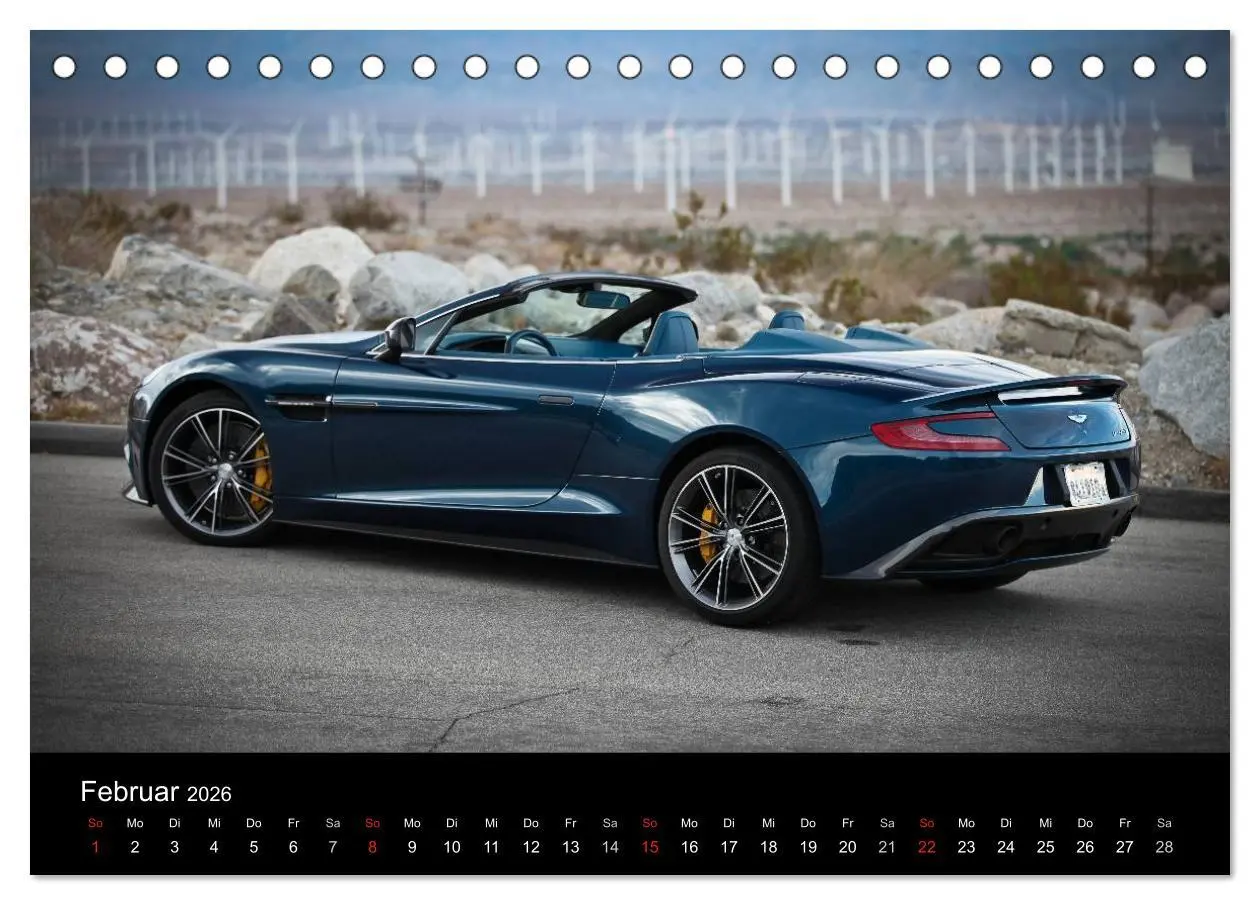 Bild: 9783516162547 | Aston Martin Vanquish Volante (Tischkalender 2026 DIN A5 quer),...