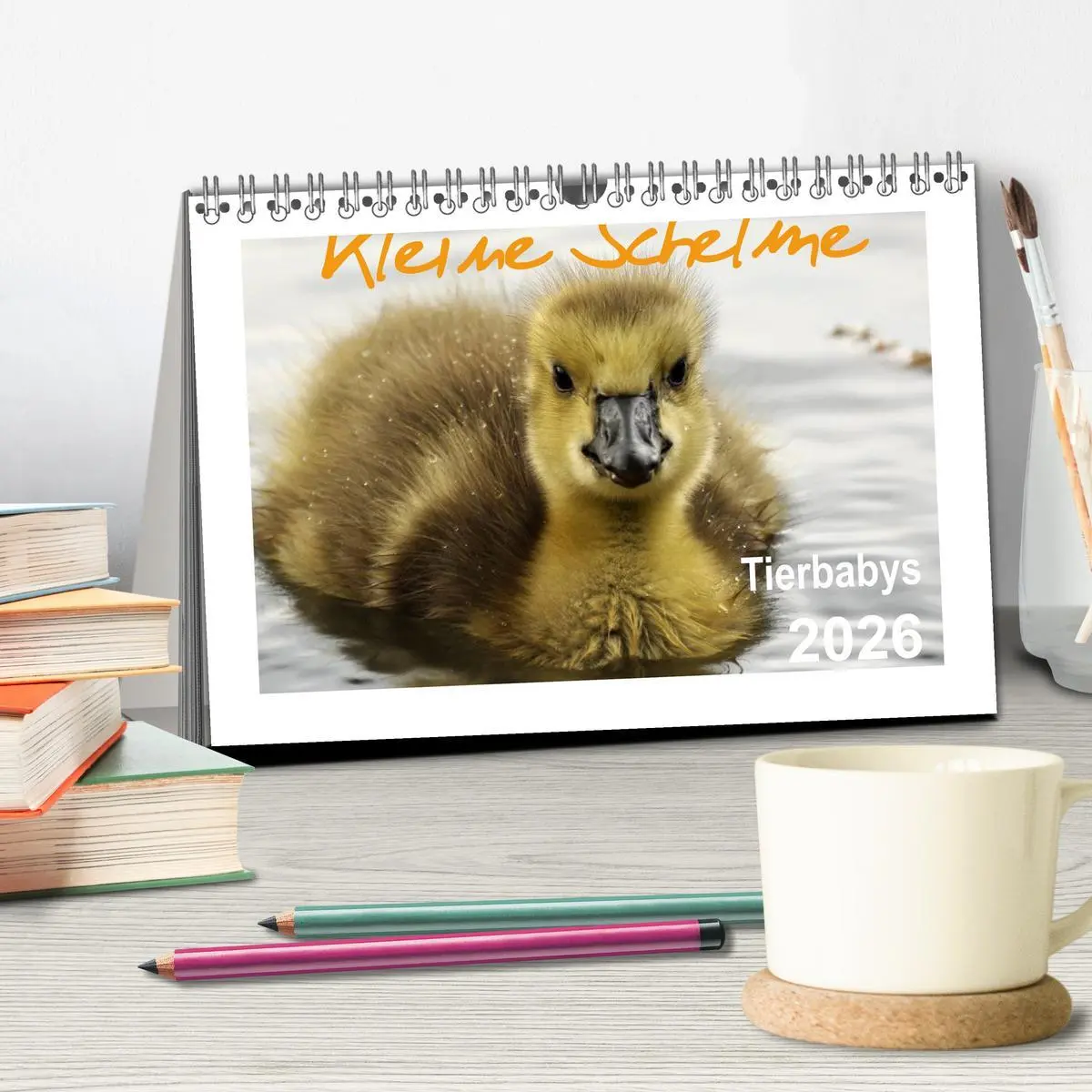 Bild: 9783516232547 | Kleine Schelme - Tierbabys (Tischkalender 2026 DIN A5 quer),...