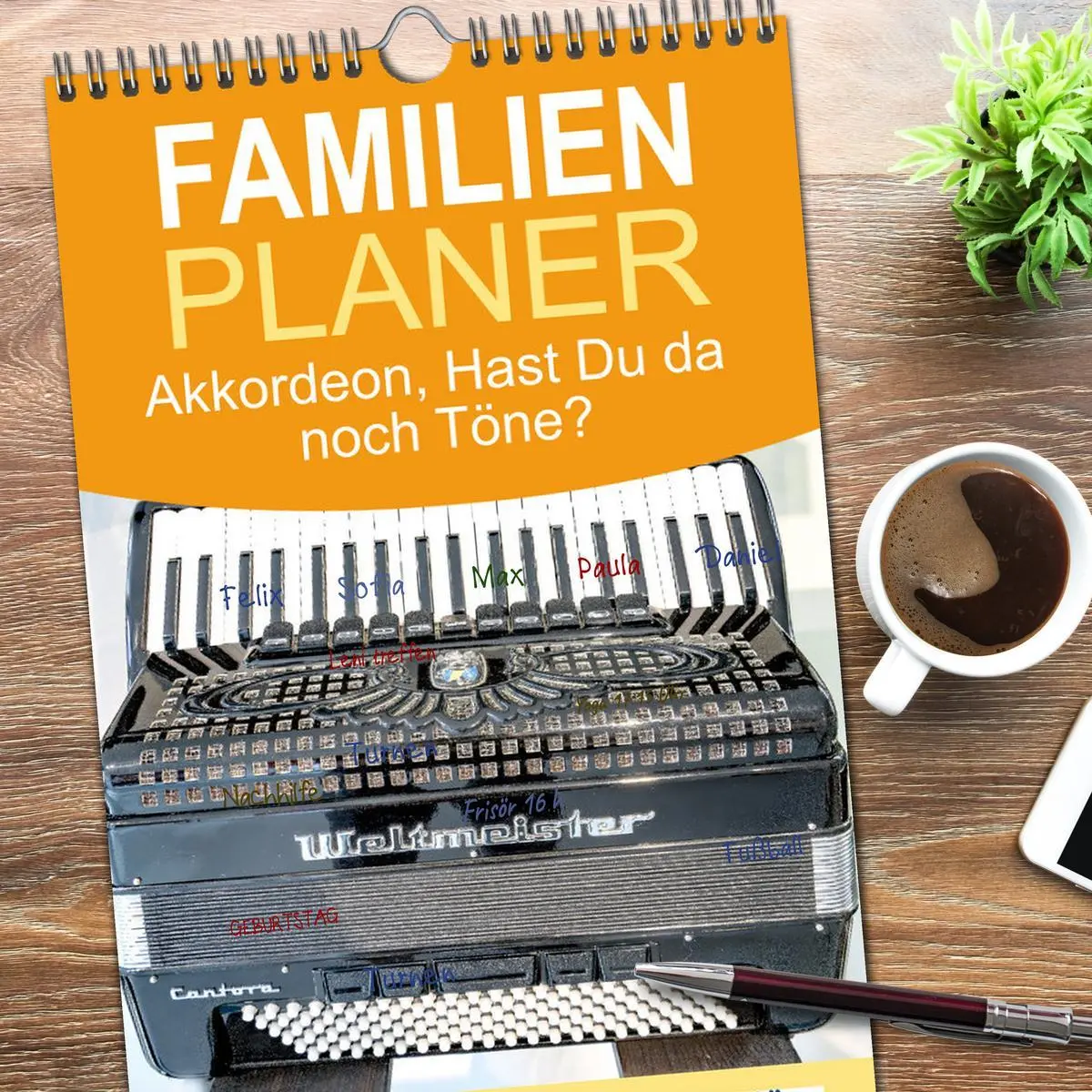 Bild: 9783516612547 | Familienplaner 2026 - Akkordeon, Hast Du da noch Töne? mit 5...