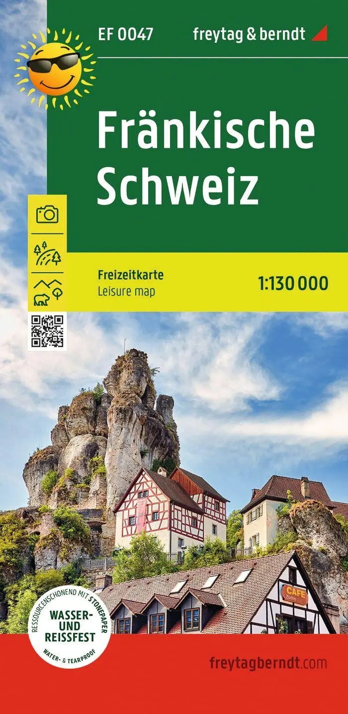 Cover: 9783707922547 | freytag &amp; berndt Freizeitkarte Fränkische Schweiz 1:130.000 | Berndt