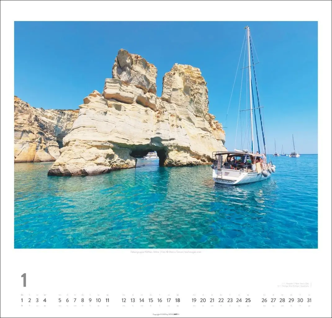 Bild: 9783839902547 | Griechische Inseln Kalender 2026 - Im Land der Götter | Kalender