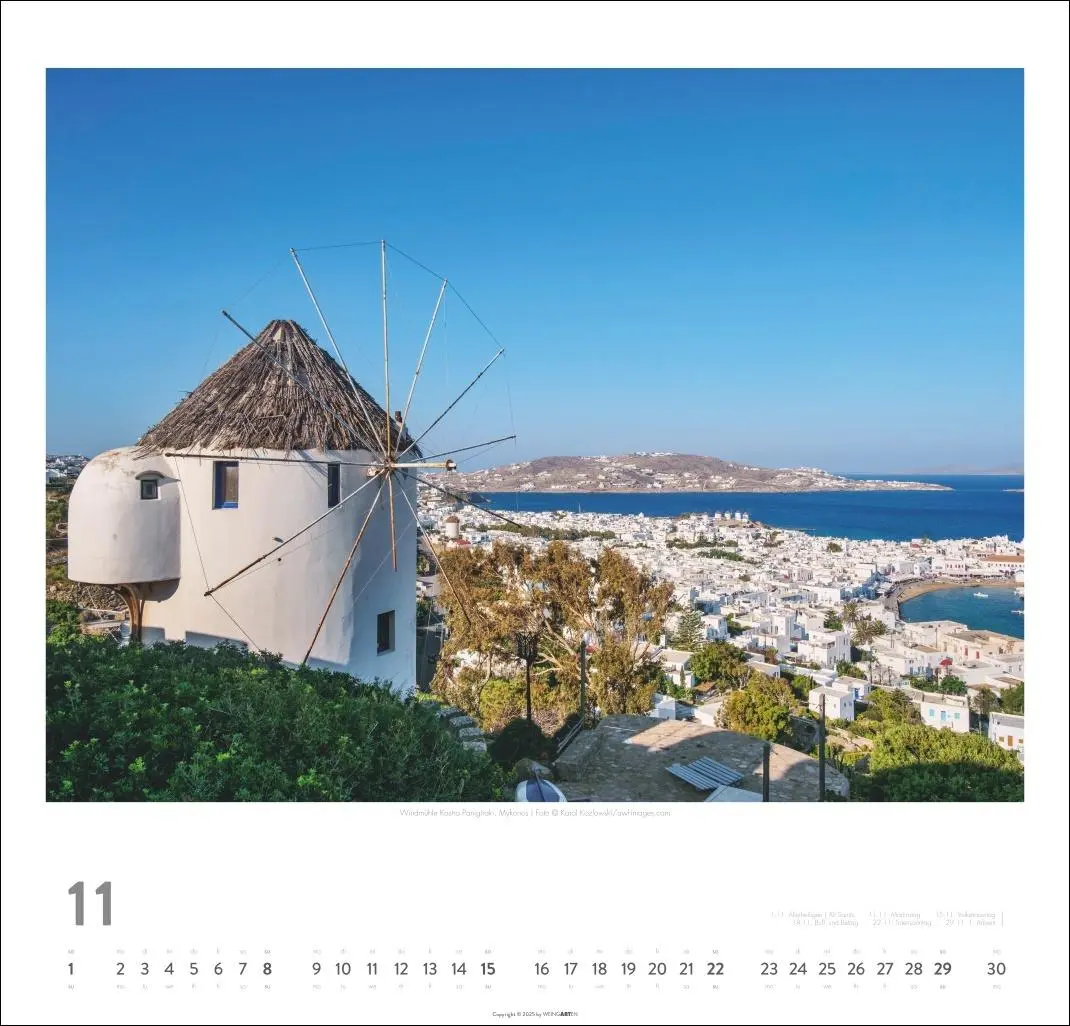 Bild: 9783839902547 | Griechische Inseln Kalender 2026 - Im Land der Götter | Kalender