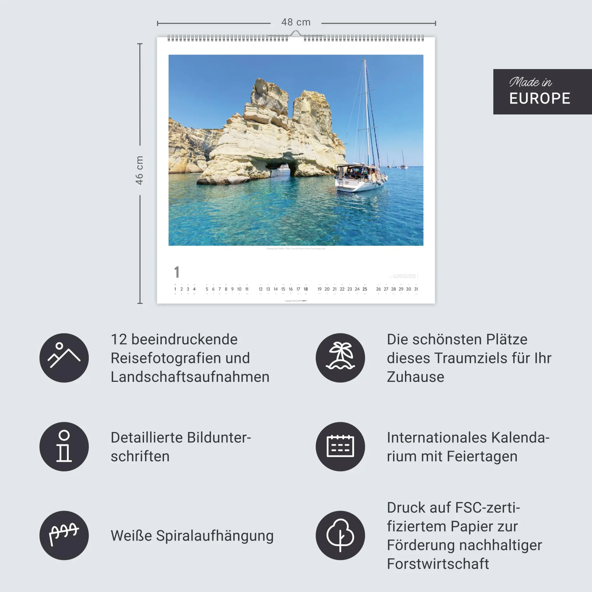 Bild: 9783839902547 | Griechische Inseln Kalender 2026 - Im Land der Götter | Kalender