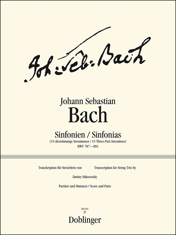 15 dreistimmige Inventionen (Sinfonien) BWV 787-801