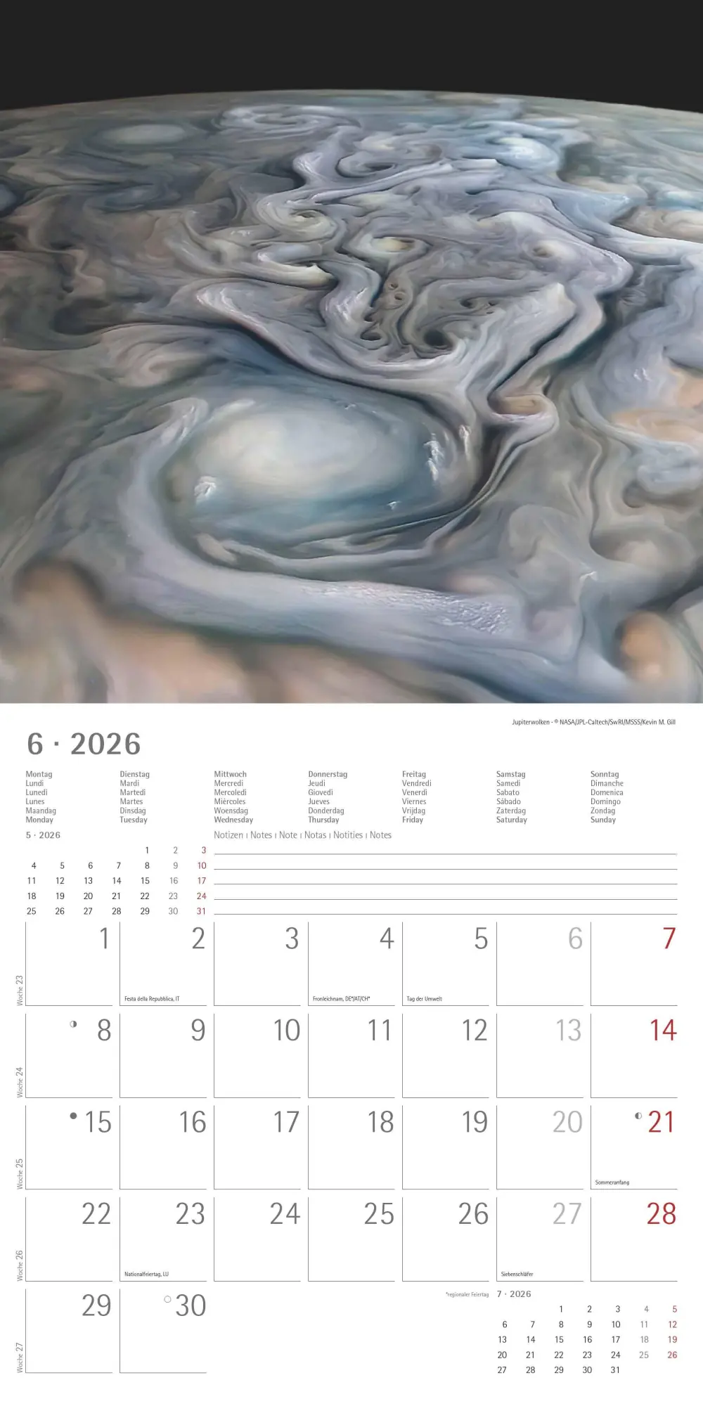 Bild: 4069095002647 | Space 2026 - Broschürenkalender 30x30 cm (30x60 geöffnet) -...