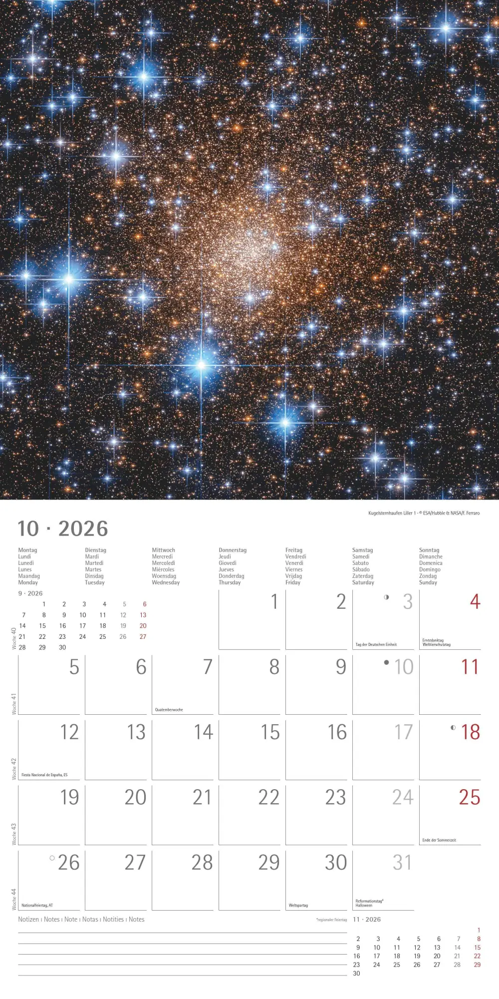 Bild: 4069095002647 | Space 2026 - Broschürenkalender 30x30 cm (30x60 geöffnet) -...